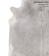 Medium Grey XX-Large Brazilian Cowhide Rug 7'5"H x 6'10"W #69869 by Hudson Hides