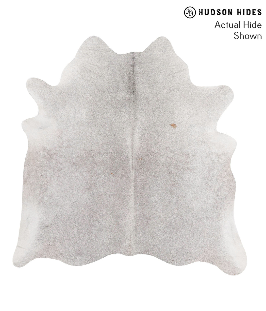 Medium Grey X-Large Brazilian Cowhide Rug 6'4"H x 6'4"W #69872 by Huds