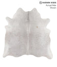 Medium Grey X-Large Brazilian Cowhide Rug 6'4"H x 6'4"W #69872 by Hudson Hides