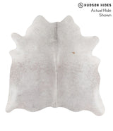 Medium Grey X-Large Brazilian Cowhide Rug 6'4"H x 6'4"W #69872 by Hudson Hides