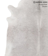 Medium Grey X-Large Brazilian Cowhide Rug 6'4"H x 6'4"W #69872 by Hudson Hides