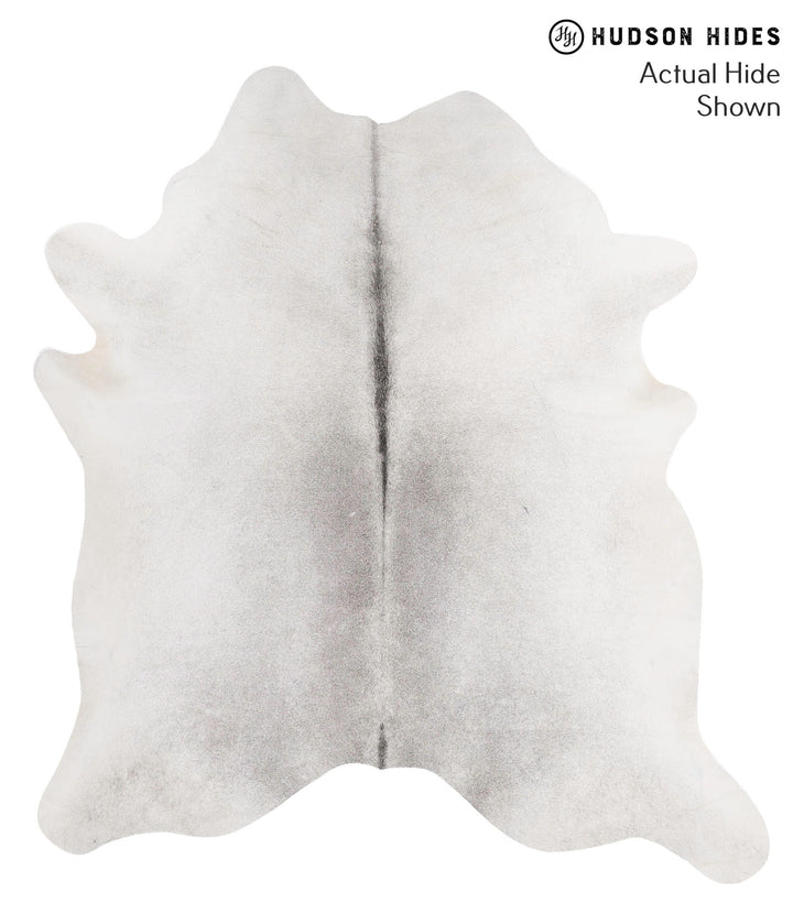Medium Grey X-Large Brazilian Cowhide Rug 7'2"H x 6'7"W #69876 by Hudson Hides