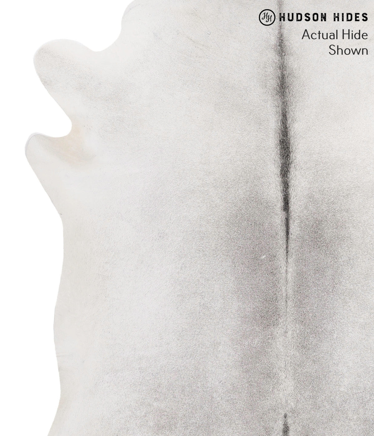 Medium Grey X-Large Brazilian Cowhide Rug 7'2"H x 6'7"W #69876 by Hudson Hides