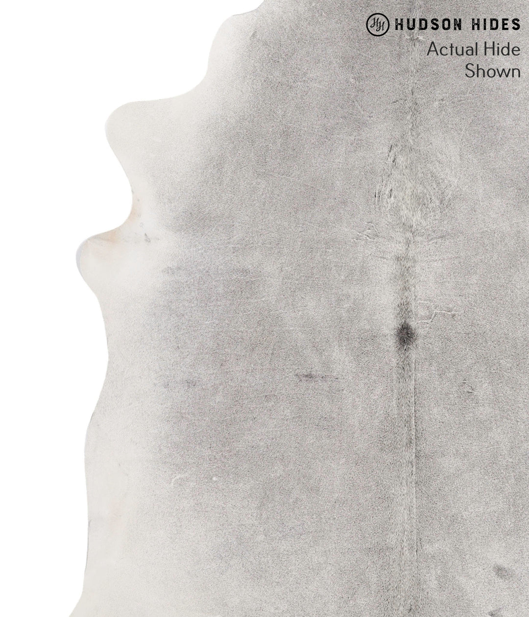 Medium Grey X-Large Brazilian Cowhide Rug 7'5"H x 6'8"W #69894 by Huds