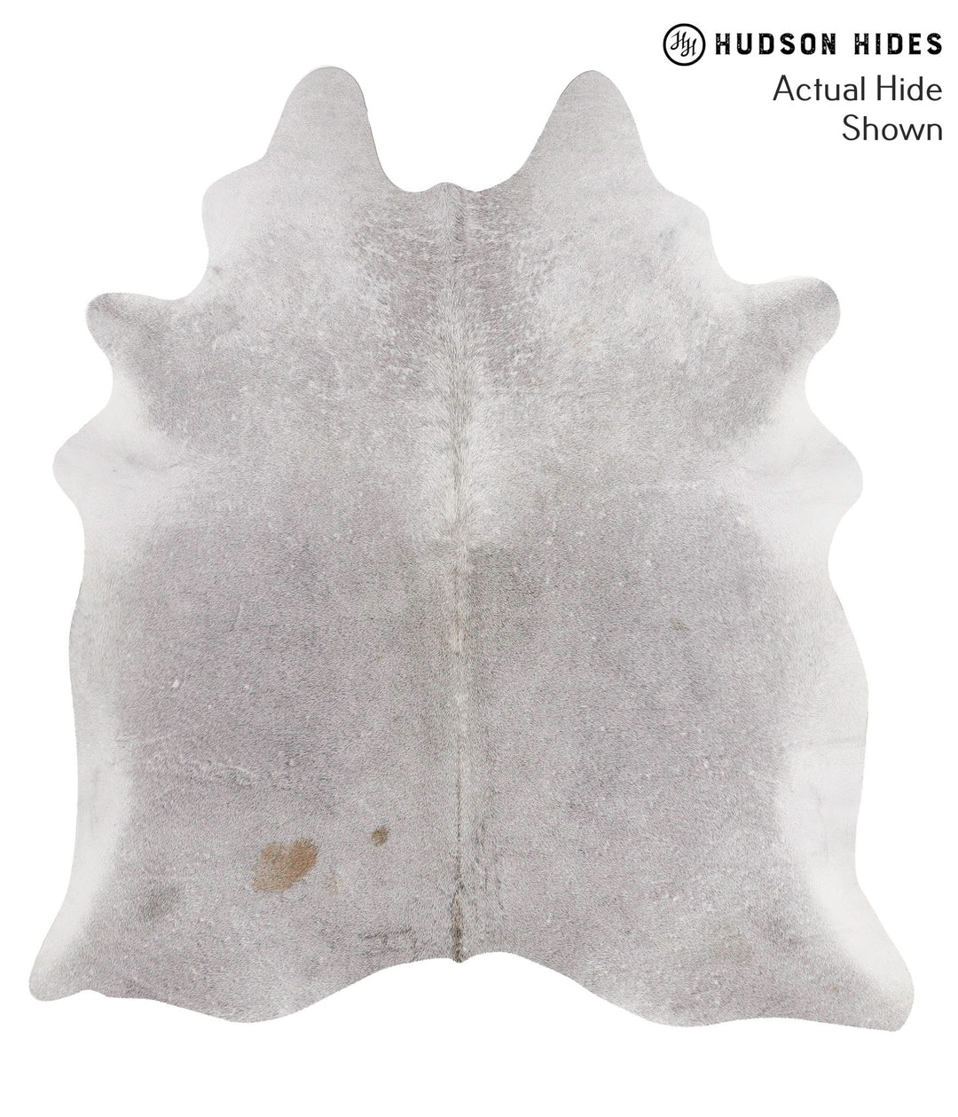 Medium Grey XX-Large Brazilian Cowhide Rug 7'4"H x 6'9"W #69895 by Hud