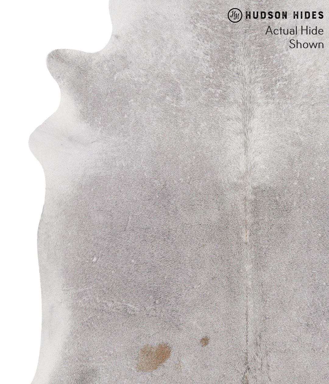 Medium Grey XX-Large Brazilian Cowhide Rug 7'4"H x 6'9"W #69895 by Hud