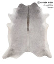 Medium Grey X-Large Brazilian Cowhide Rug 7'2"H x 6'6"W #69897 by Hudson Hides