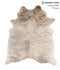 Grey Brindle X-Large Brazilian Cowhide Rug 6'10