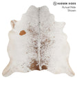 Salt and Pepper Brown X-Large Brazilian Cowhide Rug 6'10"H x 7'1"W #69988 by Hudson Hides