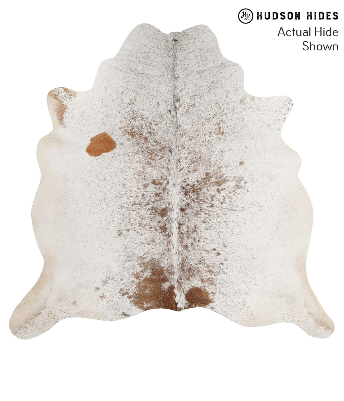 Salt and Pepper Brown Cowhide Rug #69988