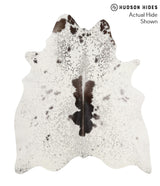 Salt and Pepper Brown X-Large Brazilian Cowhide Rug 7'0"H x 6'1"W #69990 by Hudson Hides