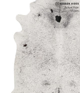 Salt and Pepper Black Large Brazilian Cowhide Rug 6'7"H x 5'9"W #70028 by Hudson Hides