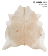 Beige XX-Large Brazilian Cowhide Rug 7'3"H x 6'10"W #70050 by Hudson Hides