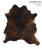 Dark Brindle X-Large Brazilian Cowhide Rug 6'8