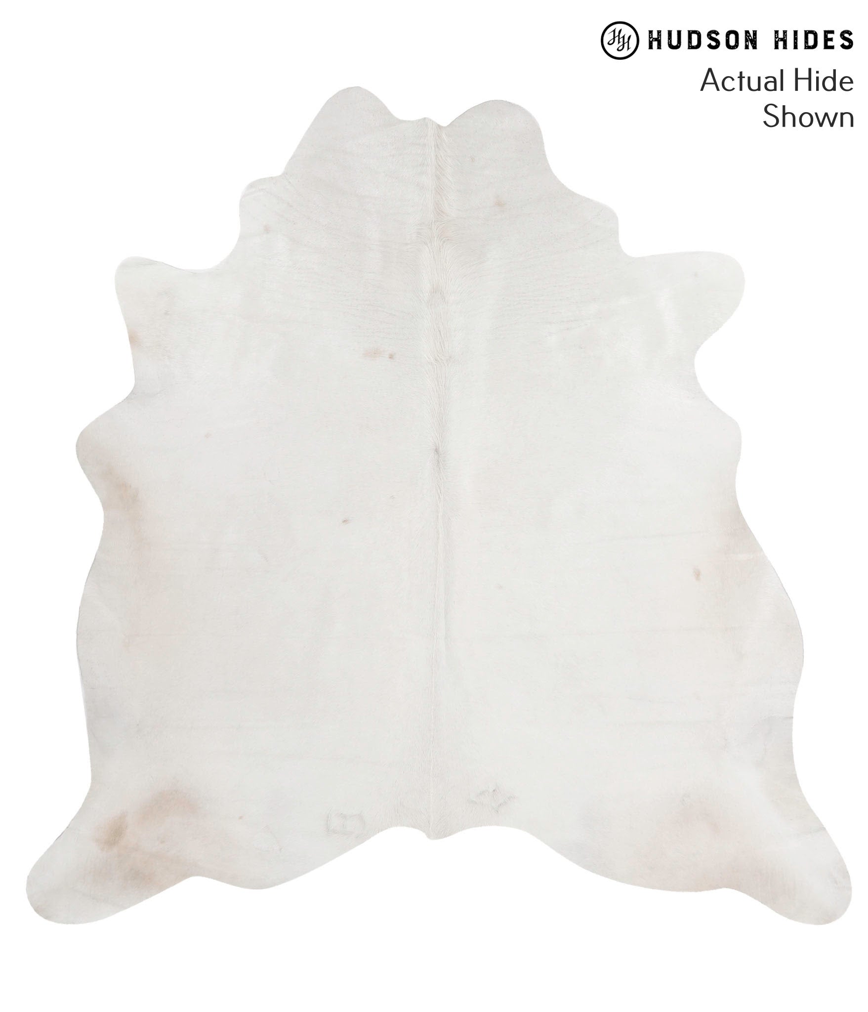 Solid White Cowhide Rug #70056