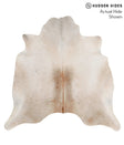 Grey with Beige X-Large Brazilian Cowhide Rug 6'7"H x 6'8"W #70069 by Hudson Hides
