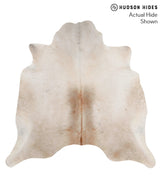 Grey with Beige X-Large Brazilian Cowhide Rug 6'7"H x 6'8"W #70069 by Hudson Hides
