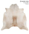 Grey with Beige X-Large Brazilian Cowhide Rug 6'7