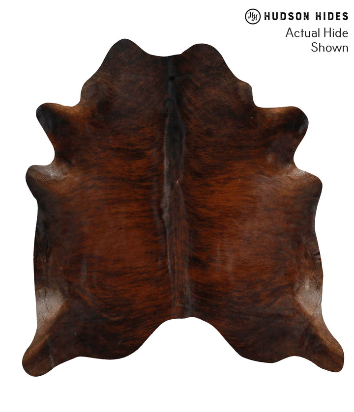 Dark Brindle X-Large Brazilian Cowhide Rug 6'10"H x 6'6"W #70072 by Hudson Hides