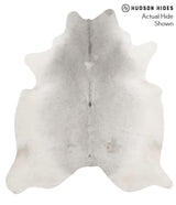 Medium Grey XX-Large Brazilian Cowhide Rug 8'0"H x 7'3"W #70114 by Hudson Hides