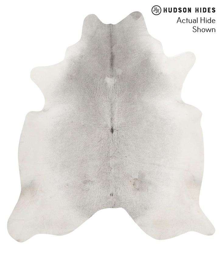 Medium Grey XX-Large Brazilian Cowhide Rug 8'0"H x 7'3"W #70114 by Hudson Hides