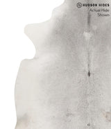 Medium Grey XX-Large Brazilian Cowhide Rug 8'0"H x 7'3"W #70114 by Hudson Hides