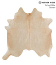 Beige X-Large Brazilian Cowhide Rug 6'6"H x 6'2"W #70133 by Hudson Hides
