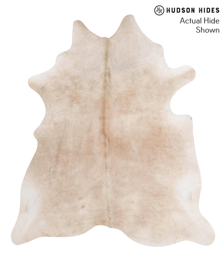 Beige XX-Large Brazilian Cowhide Rug 7'9"H x 6'10"W #70157 by Hudson Hides