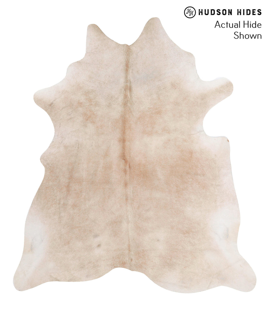 Beige XX-Large Brazilian Cowhide Rug 7'9"H x 6'10"W #70157 by Hudson Hides
