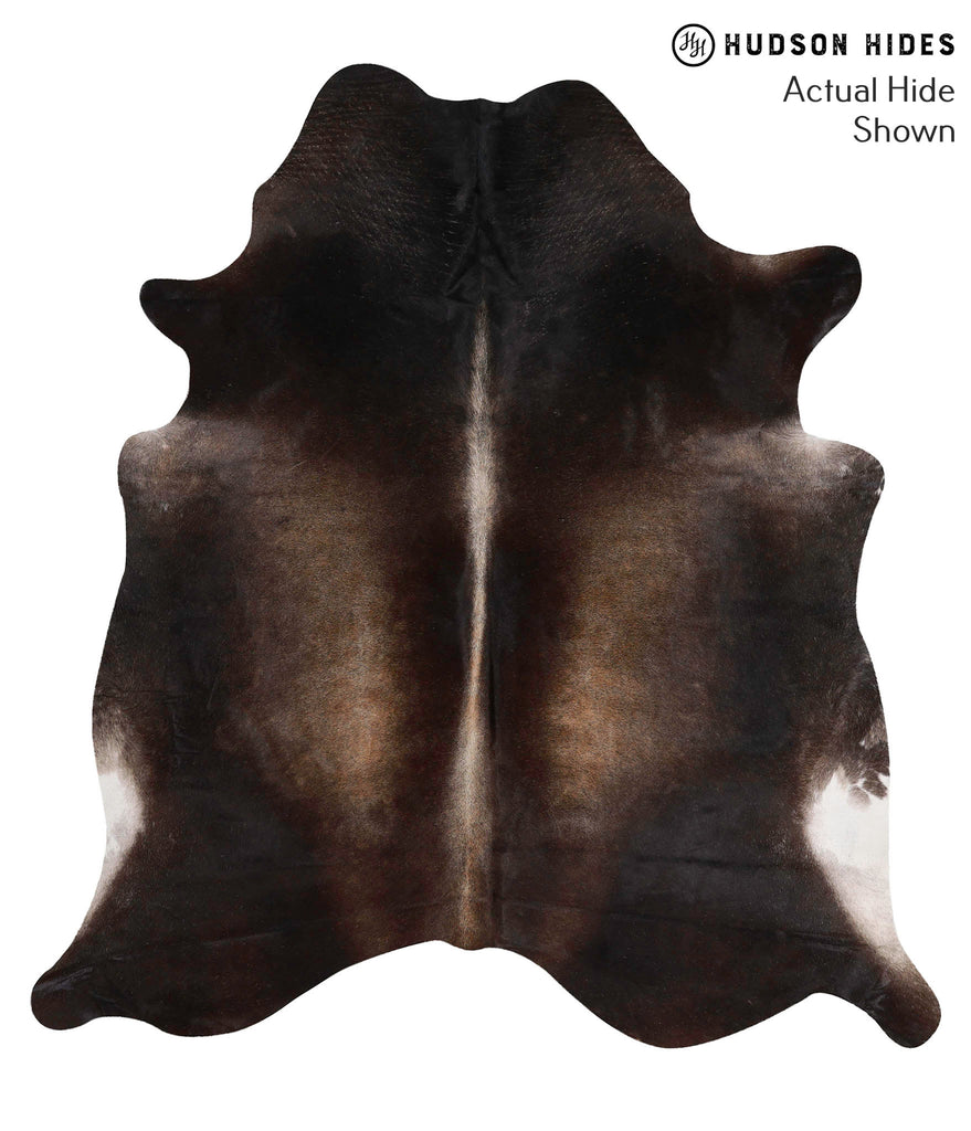 Dark Grey X-Large Brazilian Cowhide Rug 7'3"H x 6'8"W #70179 by Hudson Hides