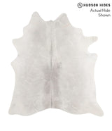 Medium Grey Large Brazilian Cowhide Rug 6'7"H x 5'11"W #70252 by Hudson Hides