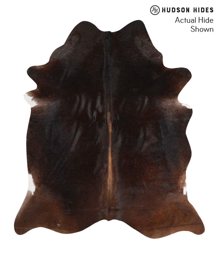 Chocolate X-Large Brazilian Cowhide Rug 7'4"H x 6'5"W #70379 by Hudson Hides