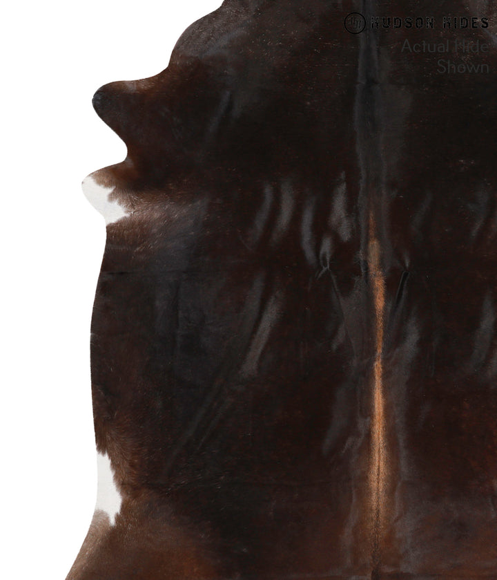 Chocolate X-Large Brazilian Cowhide Rug 7'4"H x 6'5"W #70379 by Hudson Hides