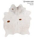 Salt and Pepper Brown Large Brazilian Cowhide Rug 5'9"H x 5'2"W #70420 by Hudson Hides