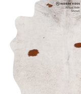 Salt and Pepper Brown Large Brazilian Cowhide Rug 5'9"H x 5'2"W #70420 by Hudson Hides