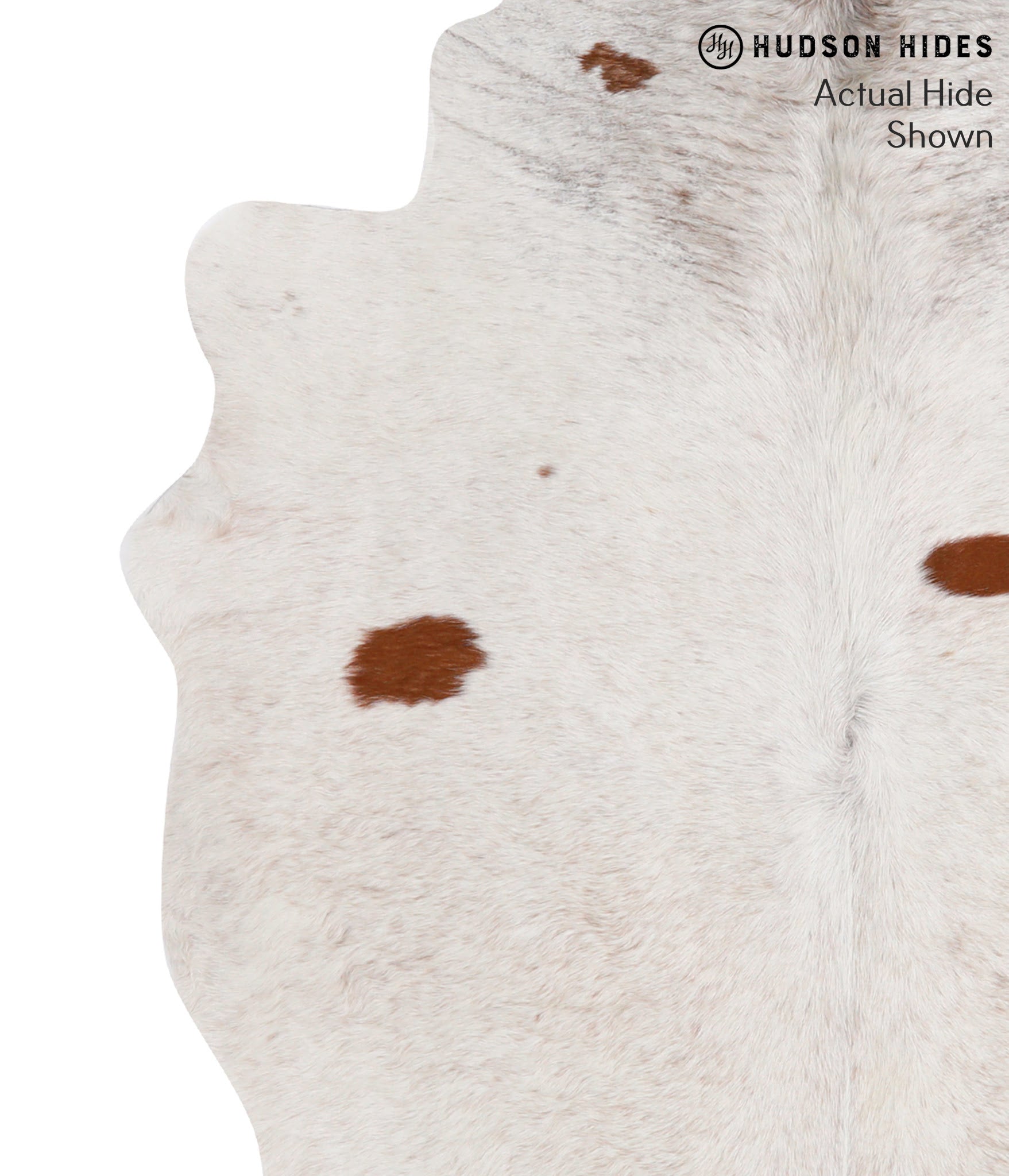 Salt and Pepper Brown Cowhide Rug #70420