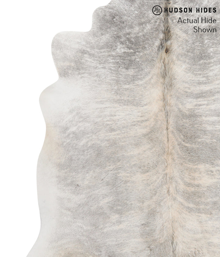 Grey Brindle X-Large Brazilian Cowhide Rug 6'4"H x 6'3"W #70668 by Hudson Hides