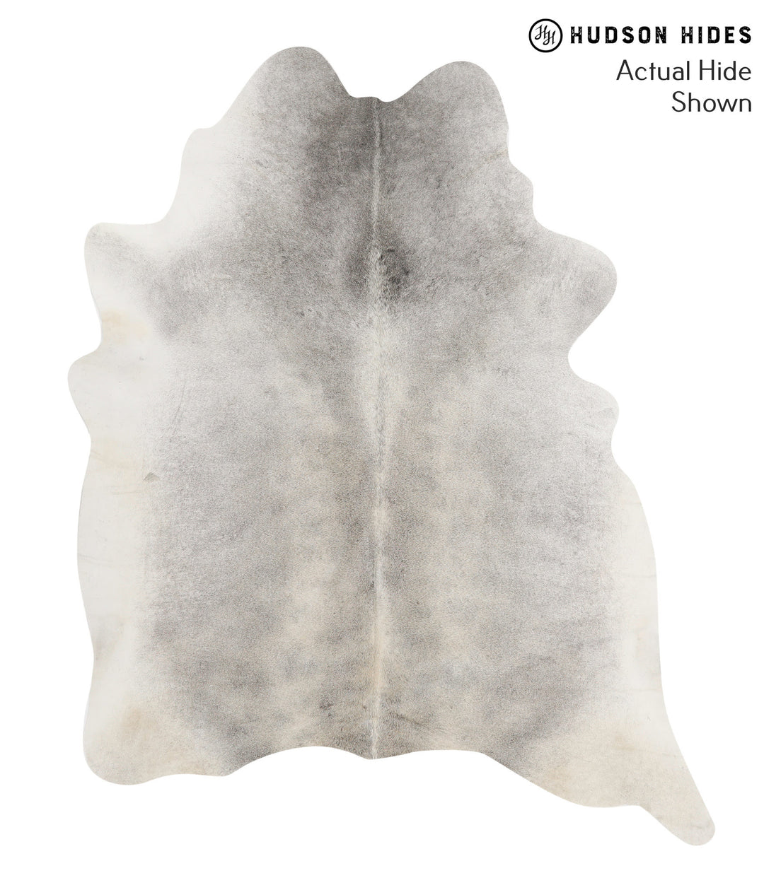Medium Grey X-Large Brazilian Cowhide Rug 7'6"H x 6'0"W #70748 by Huds