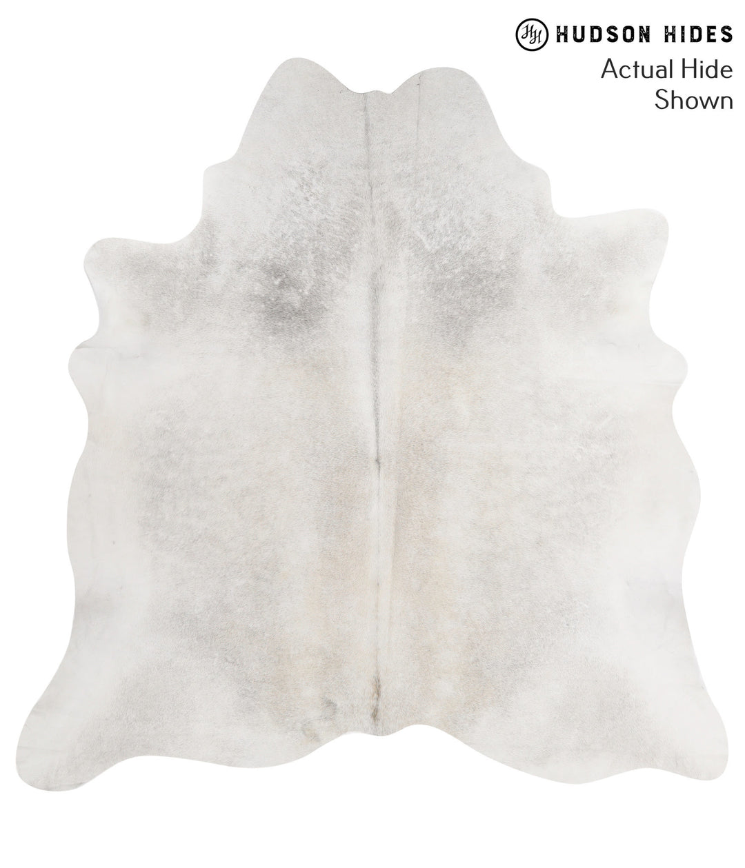 Medium Grey XX-Large Brazilian Cowhide Rug 7'6"H x 7'3"W #70782 by Hud