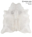 Medium Grey XX-Large Brazilian Cowhide Rug 7'6"H x 7'3"W #70782 by Hudson Hides