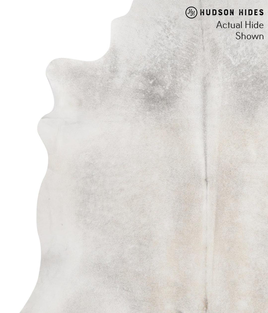 Medium Grey XX-Large Brazilian Cowhide Rug 7'6"H x 7'3"W #70782 by Hud