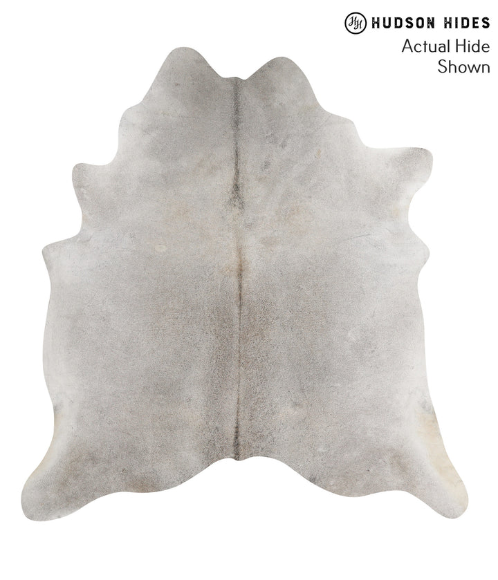 Medium Grey XX-Large Brazilian Cowhide Rug 7'5"H x 7'0"W #70817 by Hudson Hides