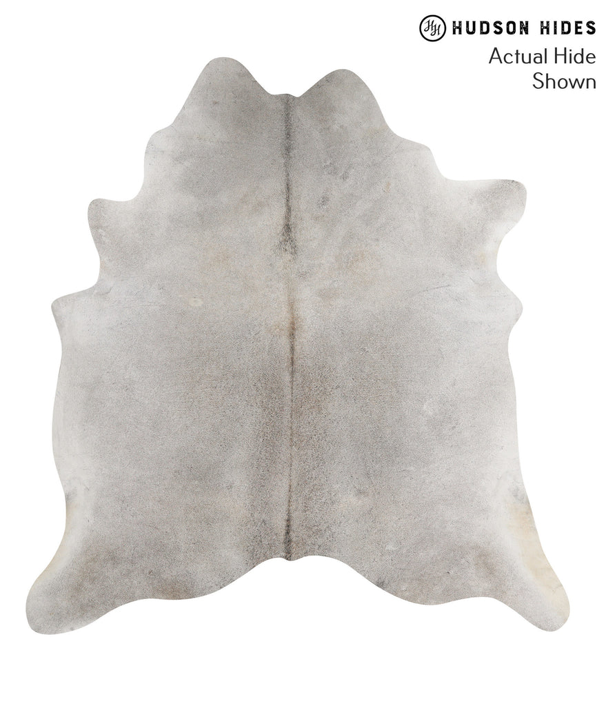 Medium Grey XX-Large Brazilian Cowhide Rug 7'5"H x 7'0"W #70817 by Hudson Hides