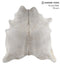 Medium Grey XX-Large Brazilian Cowhide Rug 7'5