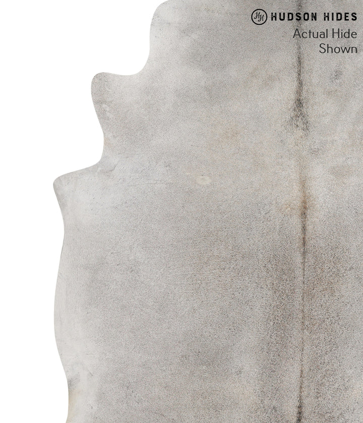 Medium Grey XX-Large Brazilian Cowhide Rug 7'5"H x 7'0"W #70817 by Hudson Hides