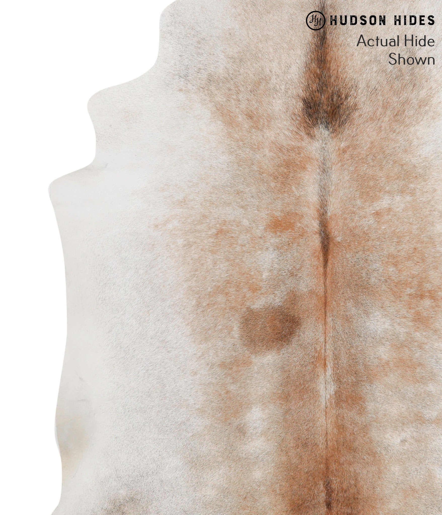 Grey with Beige Cowhide Rug #70825
