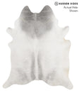 Medium Grey XX-Large Brazilian Cowhide Rug 8'0"H x 6'9"W #70894 by Hudson Hides