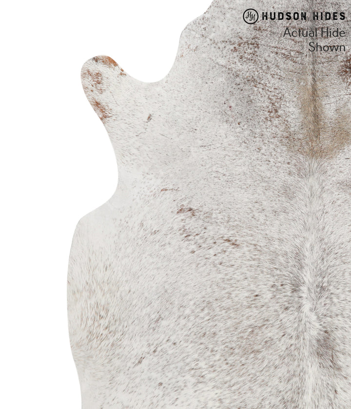 Salt and Pepper Brown X-Large Brazilian Cowhide Rug 7'2"H x 5'10"W #70962 by Hudson Hides