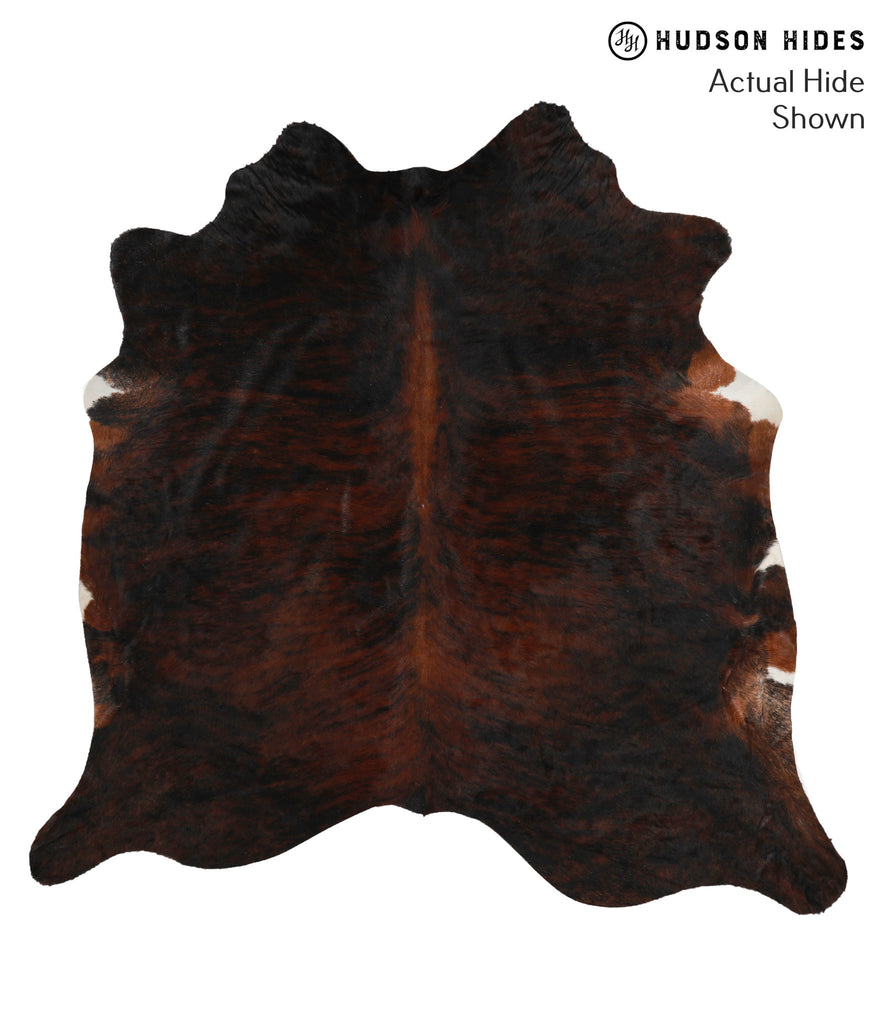 Dark Brindle X-Large Brazilian Cowhide Rug 6'10"H x 6'10"W #70981 by Hudson Hides