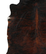 Dark Brindle X-Large Brazilian Cowhide Rug 6'10"H x 6'10"W #70981 by Hudson Hides